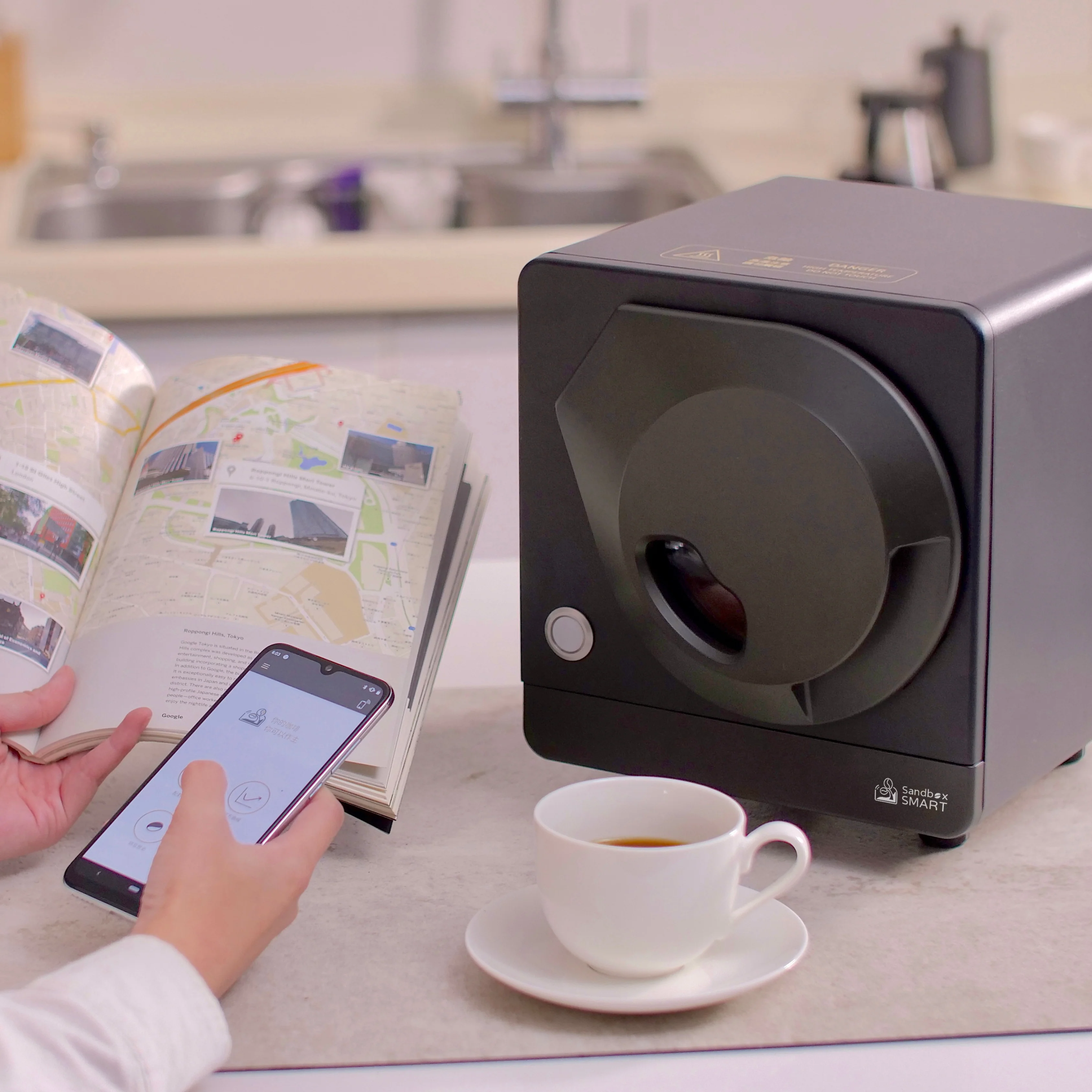 Sandbox Smart R1 Coffee Roaster with Coffee Bean Cooler - Image 11