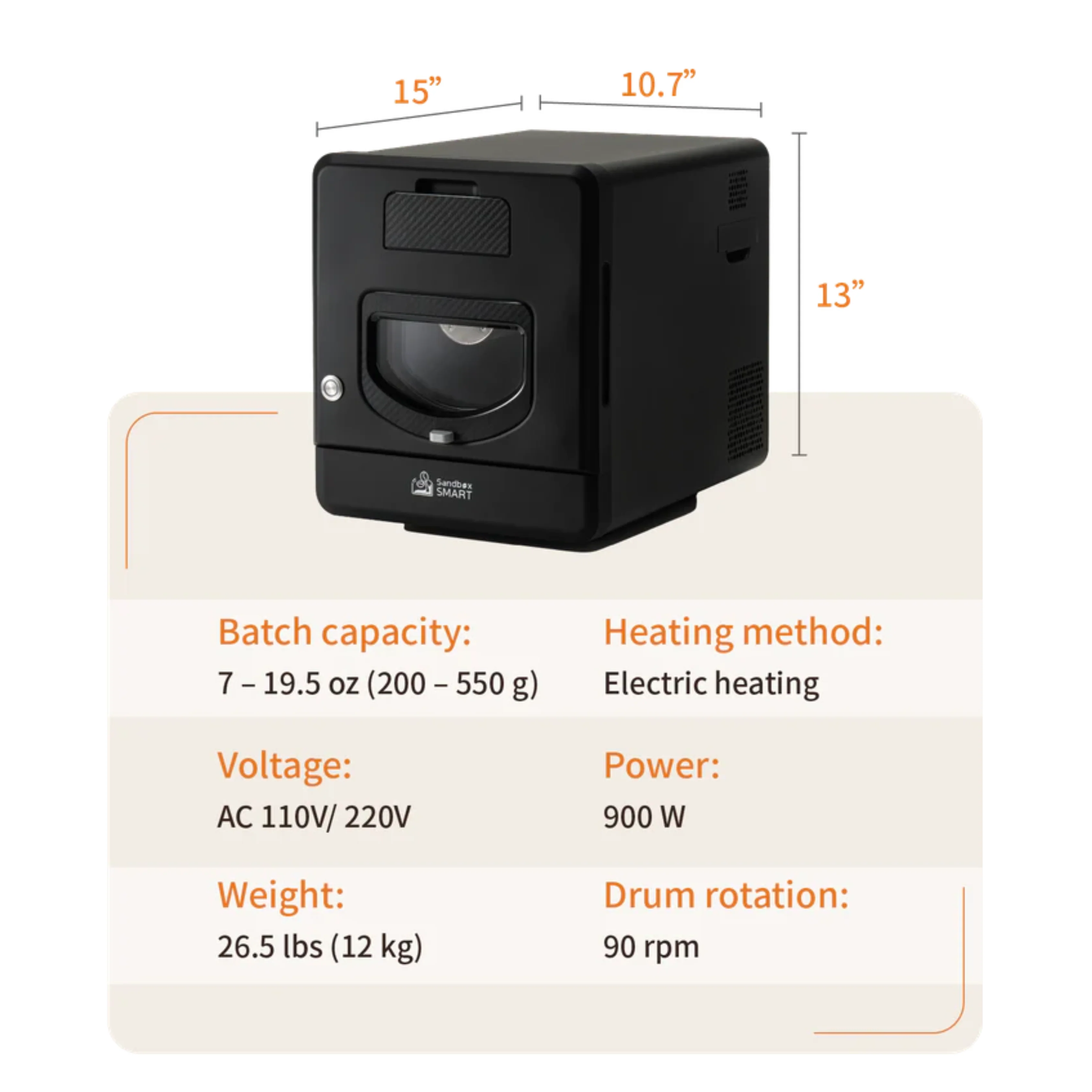 Sandbox Smart R2 Coffee Roaster with Coffee Bean Cooler - Image 10